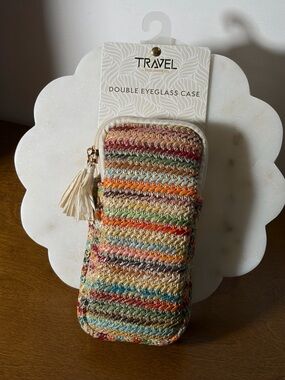 Multicolor Double Eyeglass Case